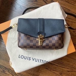 Louis Vuitton Clapton Black Damier Ébène Crossbody